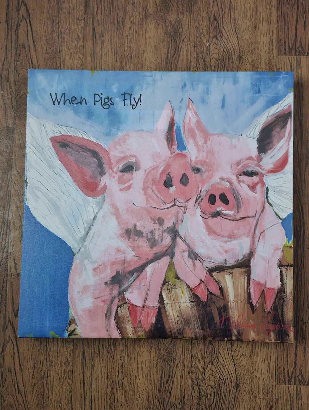 14"X14" Canvas Painting From Kirklands